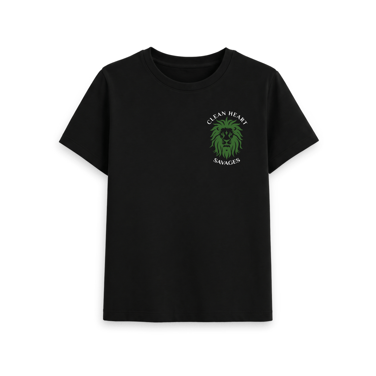 Black Printed T-shirt Front