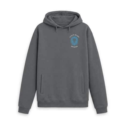Slate Grey Printed Hoody Front