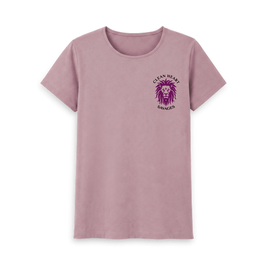 Mauve Printed T-shirt Front