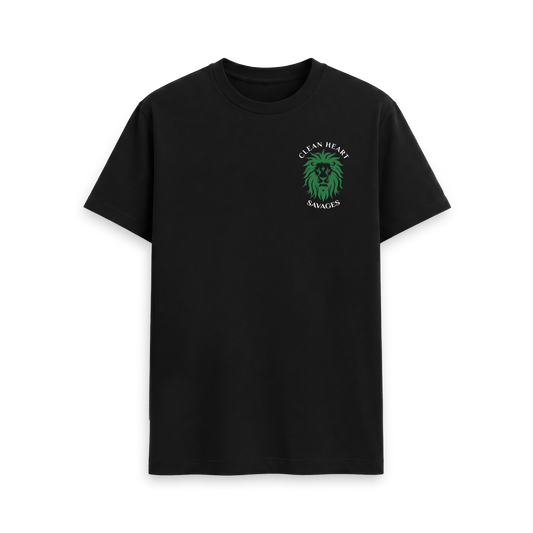 Black Printed T-shirt Front