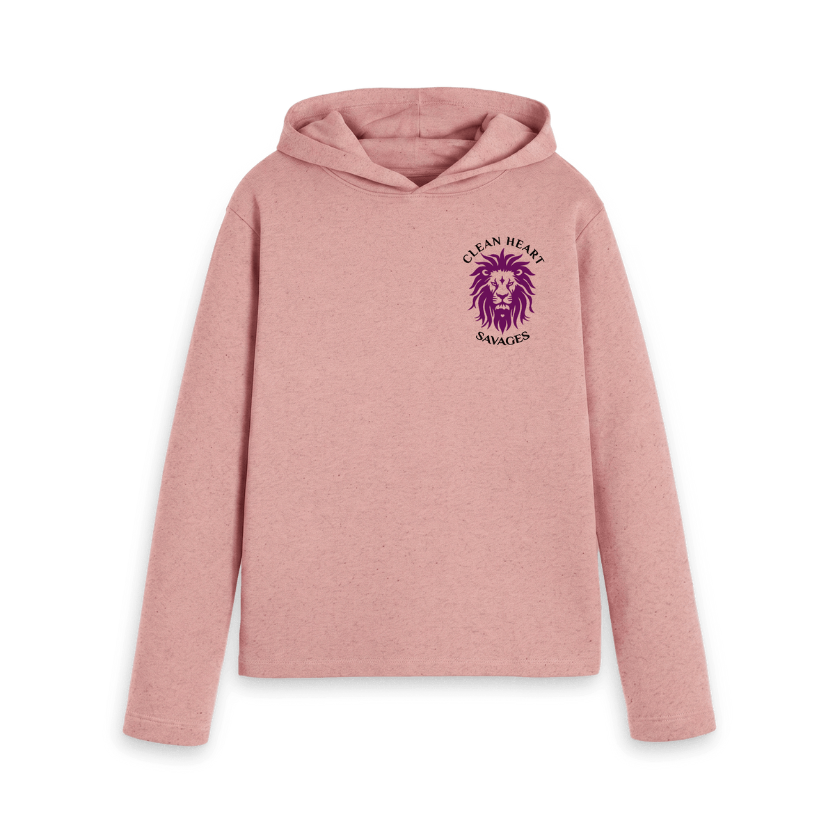Sunset Pink Recycled Hoody Front