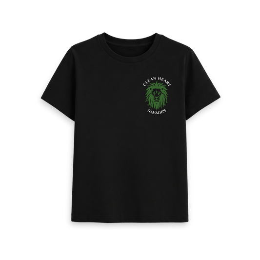 Black Printed T-shirt Front